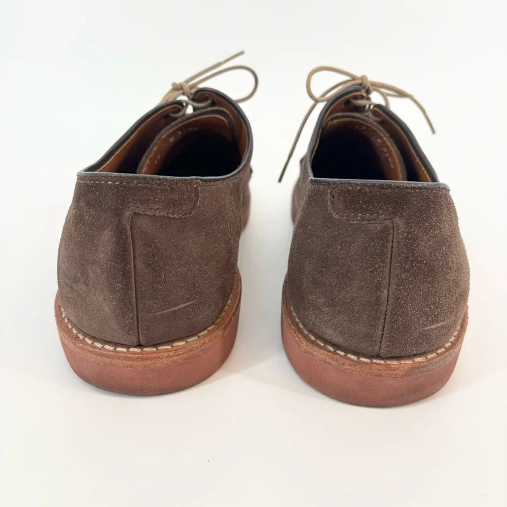 Allen Edmonds Suede Boone Oxfords Size 13‎ D Brown Dress Shoes